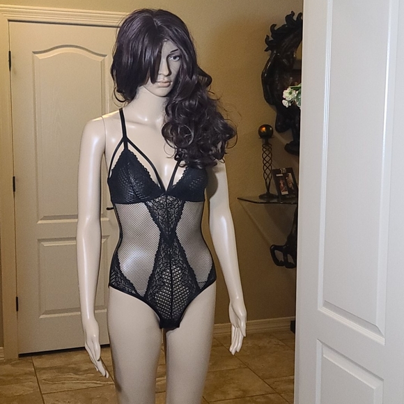 Sam Edelman Black Mesh Lingerie Bodyduit - Picture 10 of 11